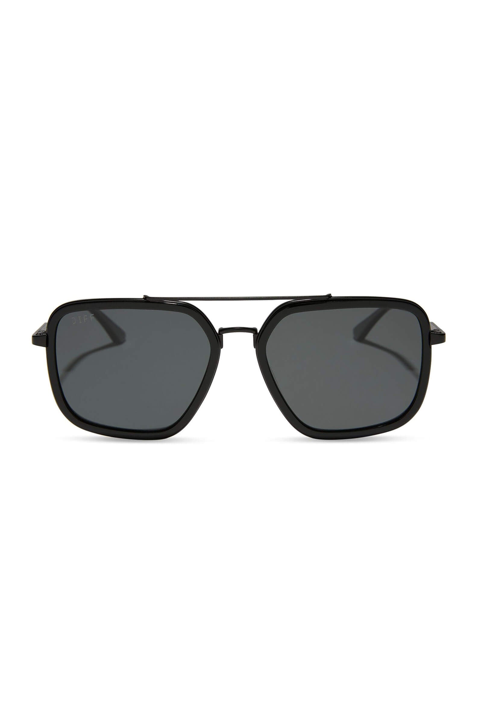 Diff Eyewear Jordan sunglasses in black and grey 