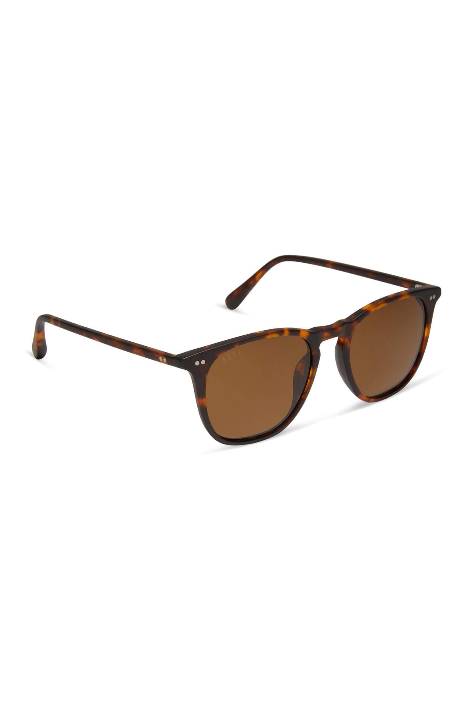 Diff eyewear maxwell xl matte rich tortoise brown