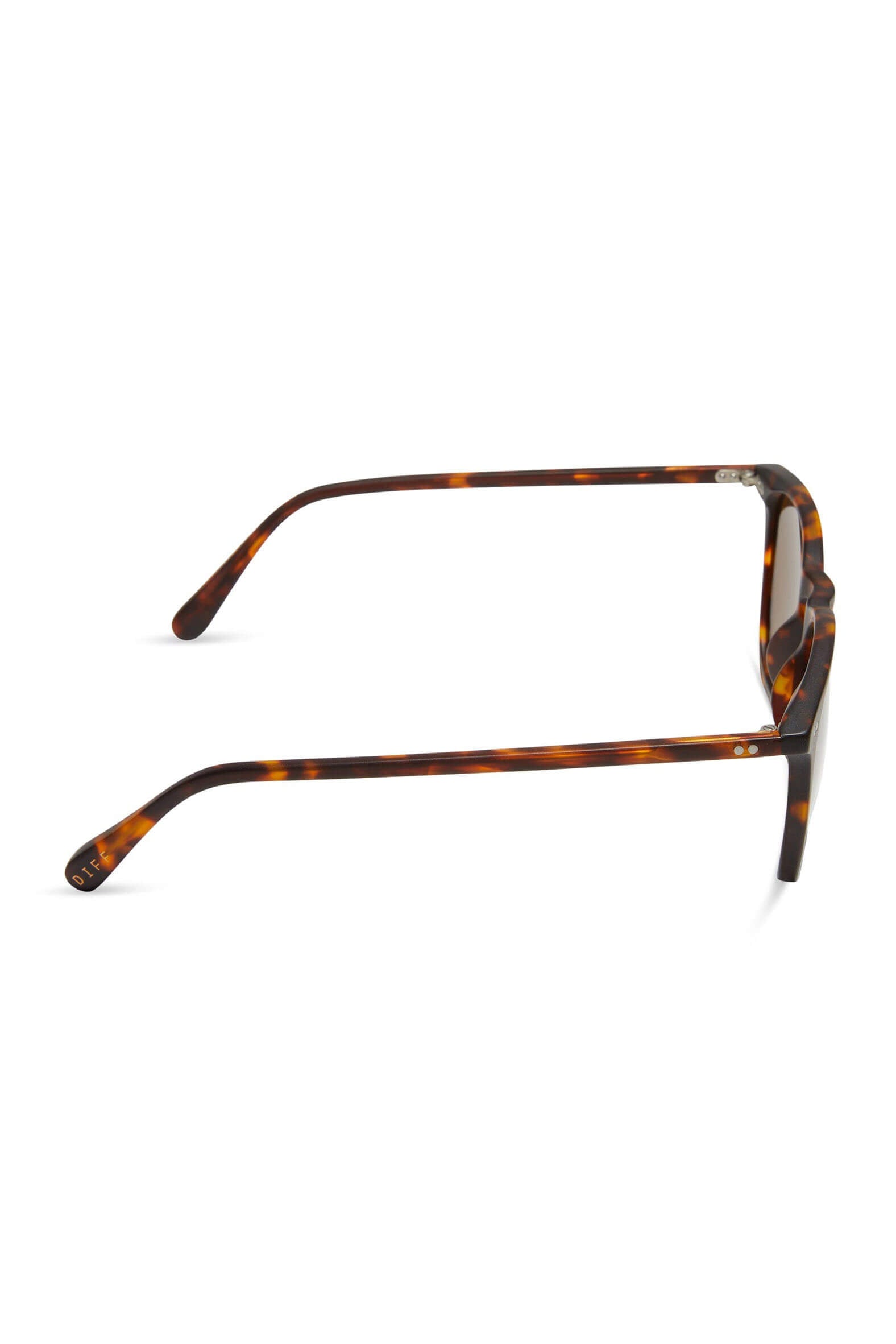 Diff eyewear maxwell xl matte rich tortoise brown