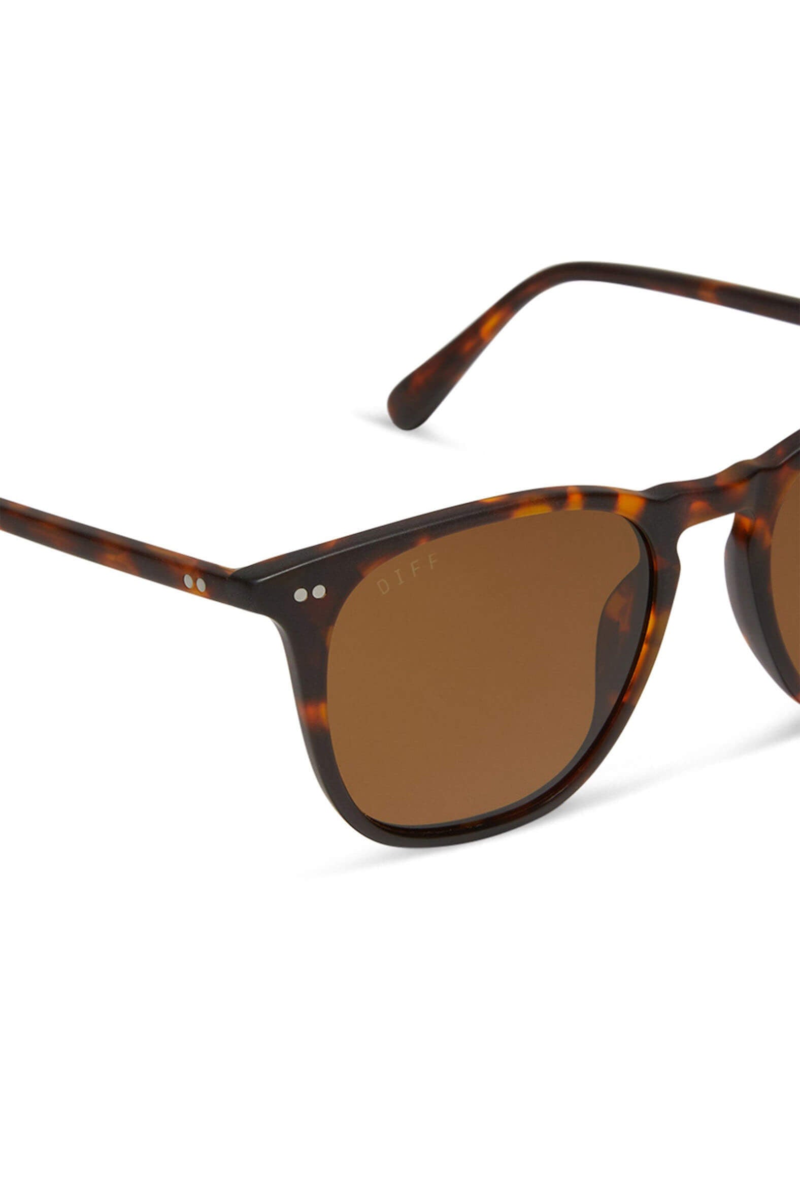 Diff eyewear maxwell xl matte rich tortoise brown