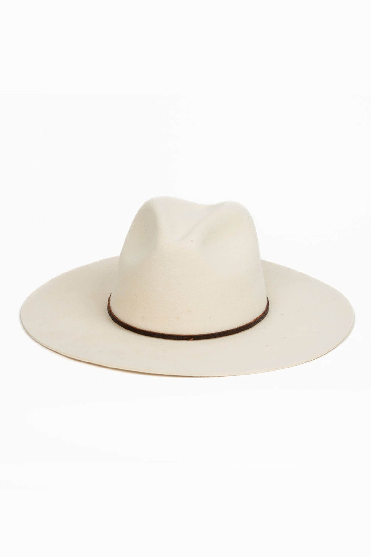 cream wool rancher hat