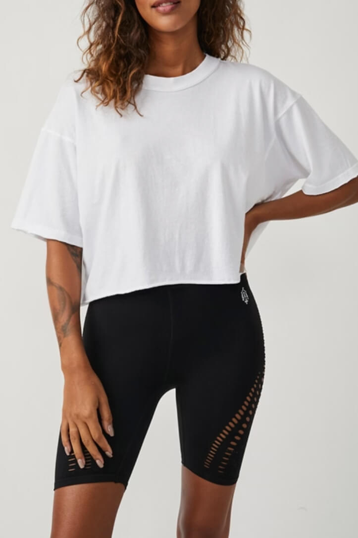 Free People inspire tee in white