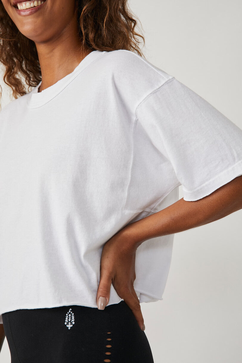 Free People inspire tee in white