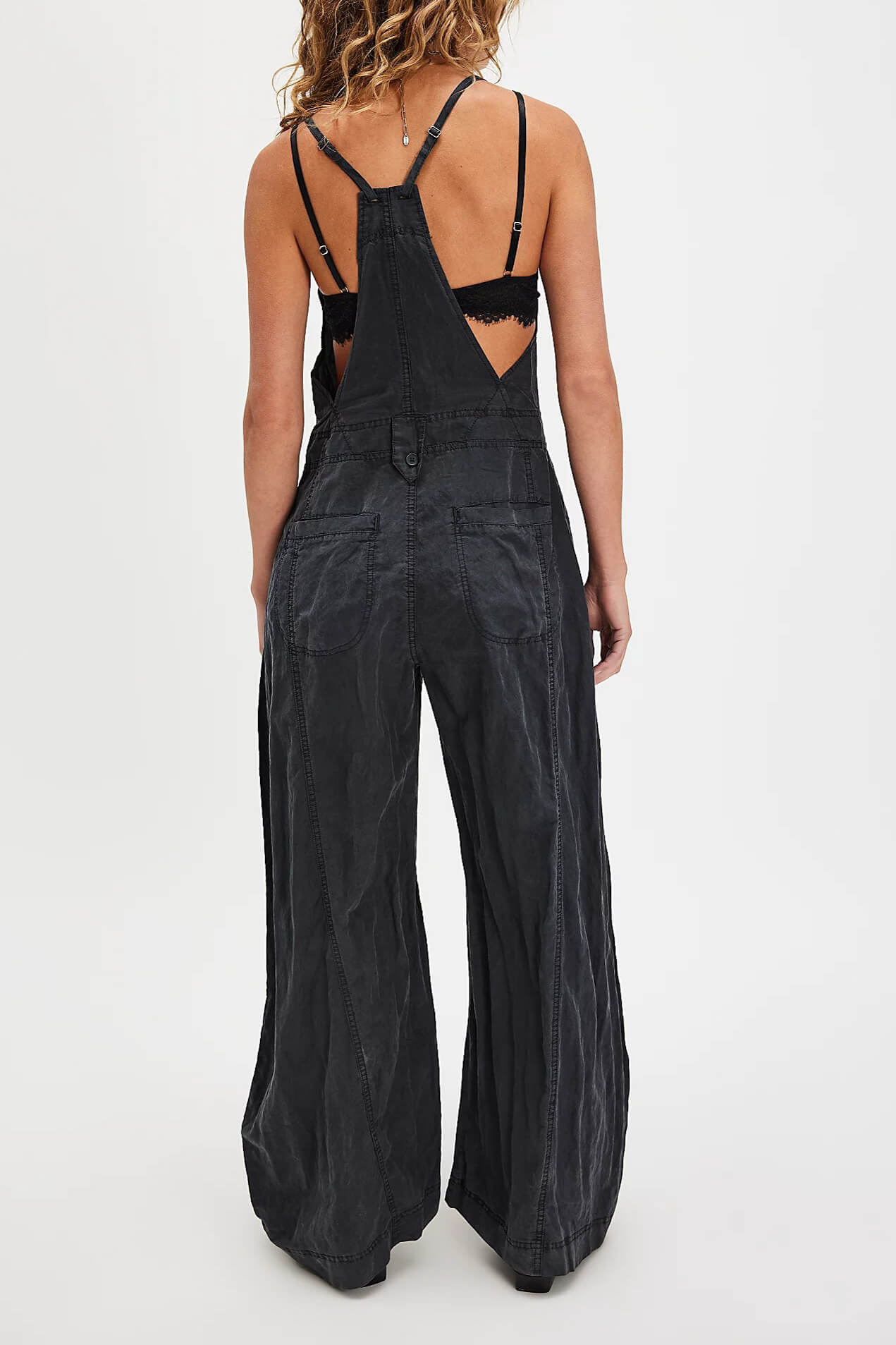 Free People sylvia barrel one piece in black