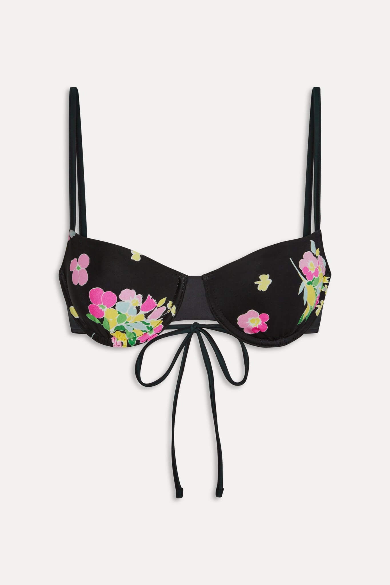Frankies Bikinis Morning Top in midnight blossom
