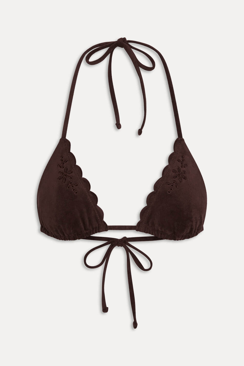Frankies Bikinis Nick Top in desert suede