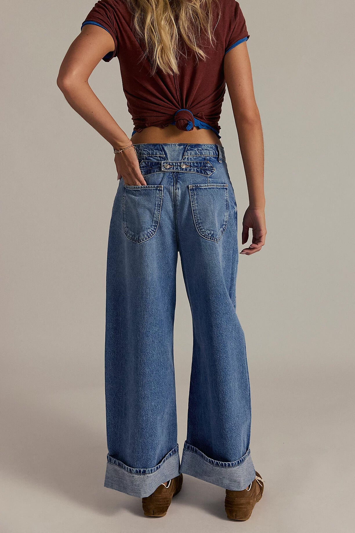 Free People Alia Wide Leg in beacon