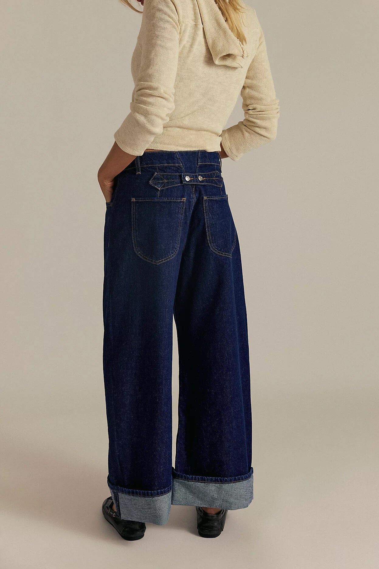 Free People Alia Wide Leg in hawthorne