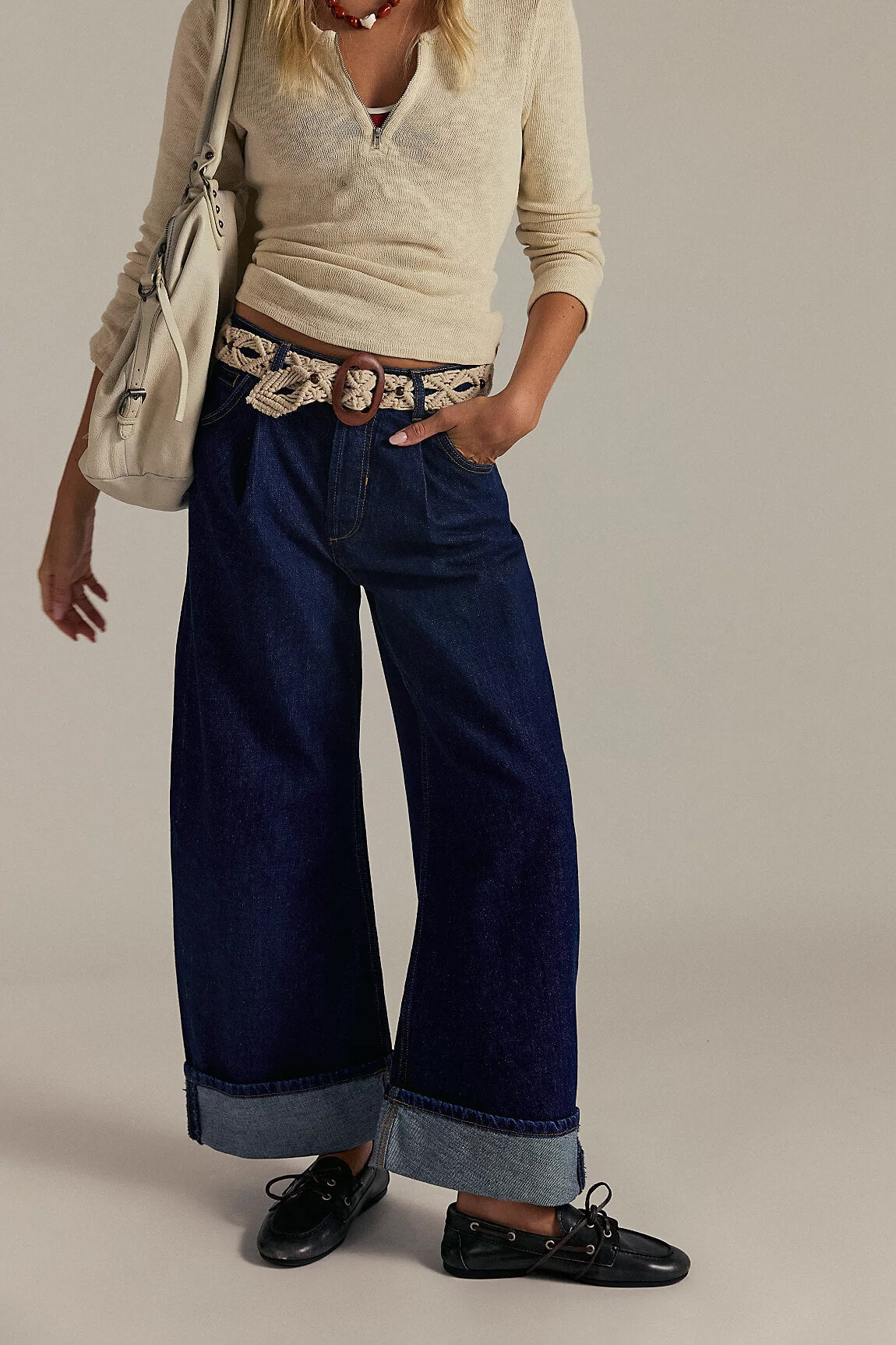 Free People Alia Wide Leg in hawthorne