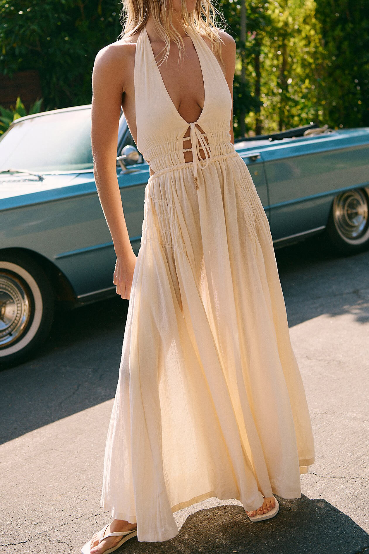 Free People Angel Maxi in buttercream