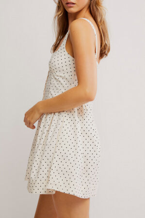 Free People astrid printed dress in ivory combo