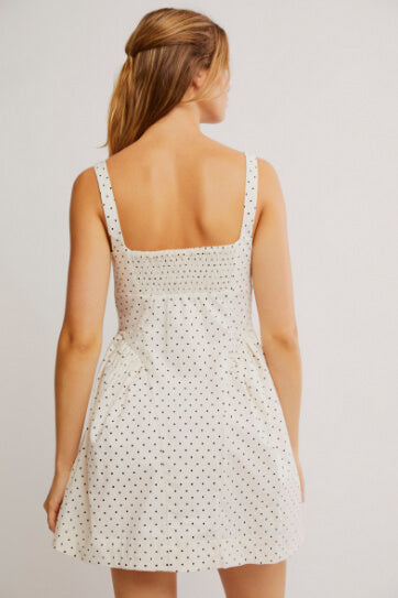 Free People astrid printed dress in ivory combo