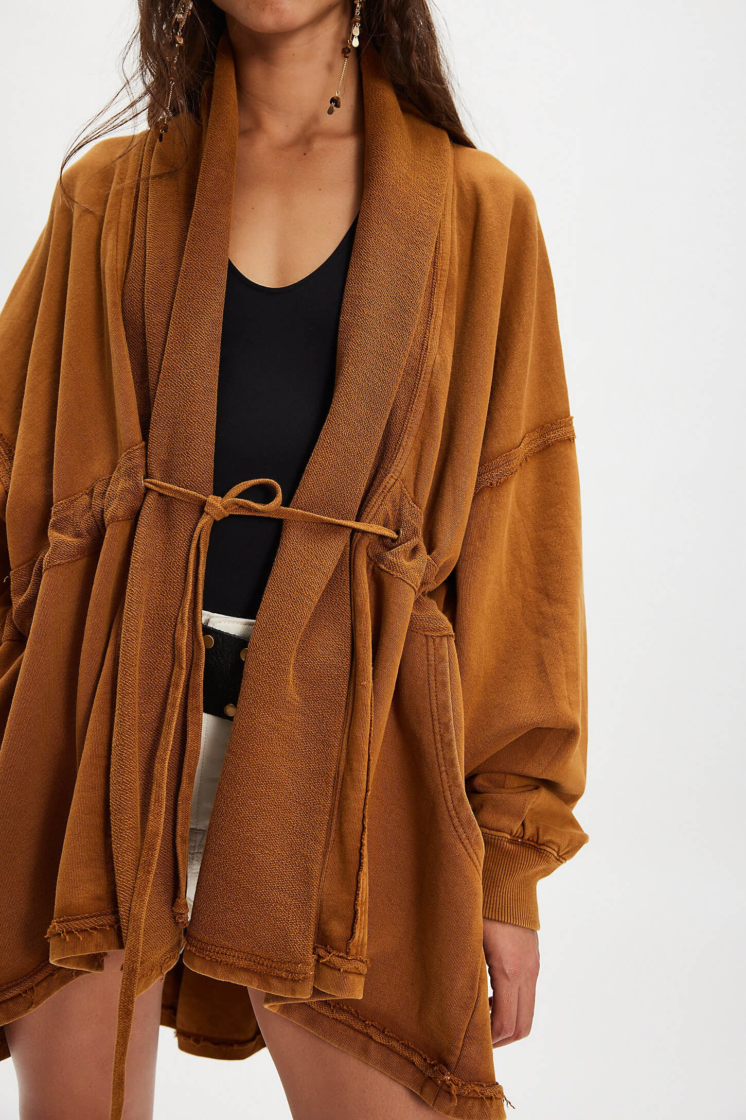 Free People Boothbay sweatshirt in chai tea