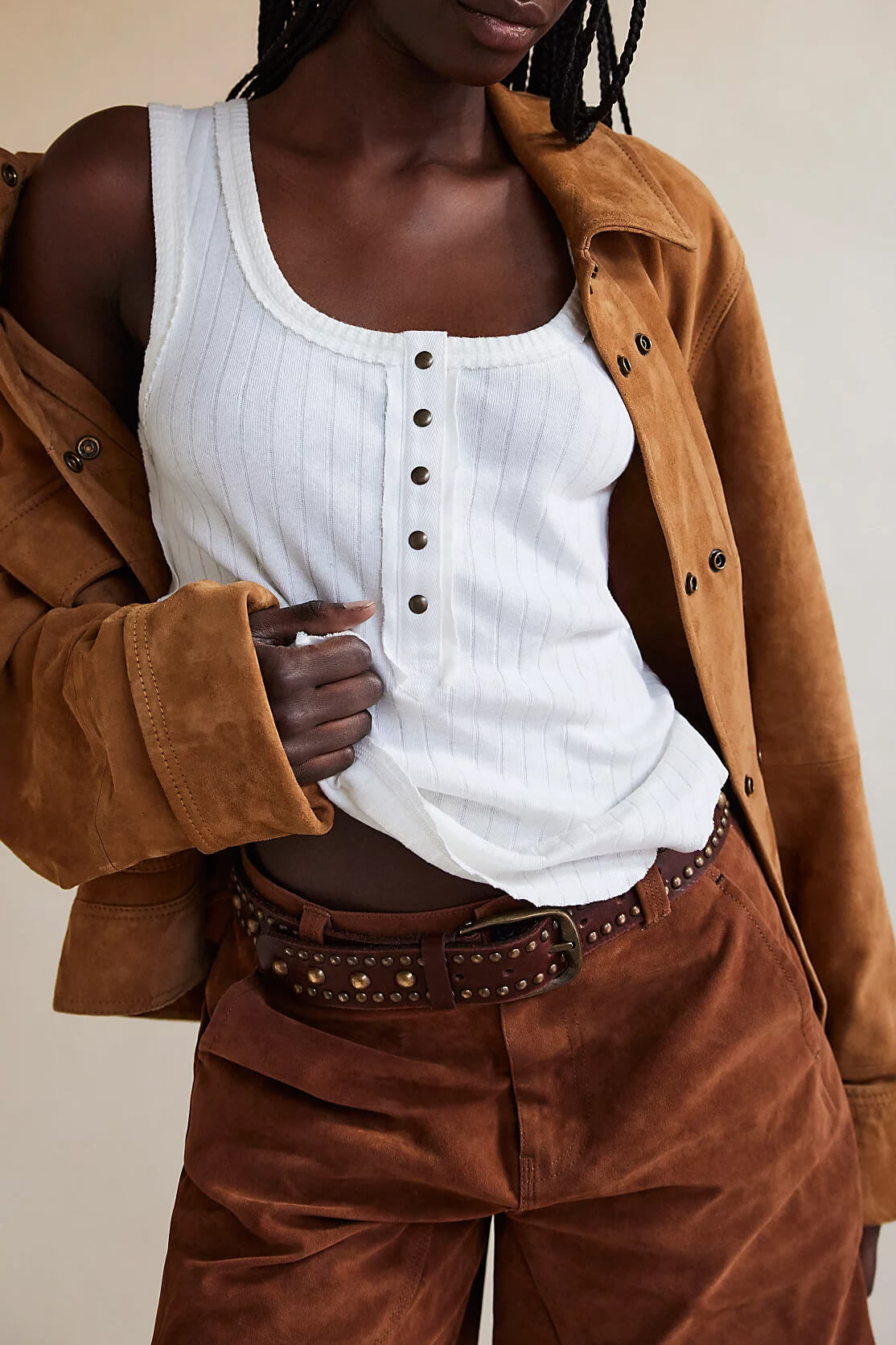 Free People bryson henley in white