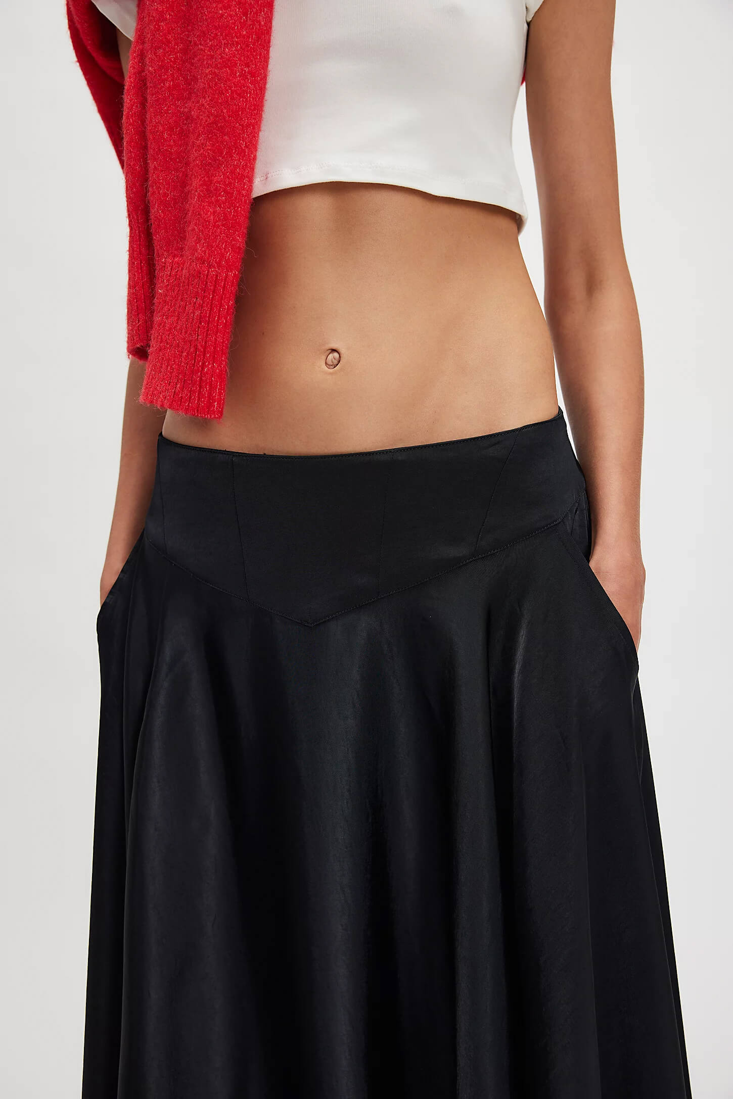 Free People Chilco Maxi Skirt in black