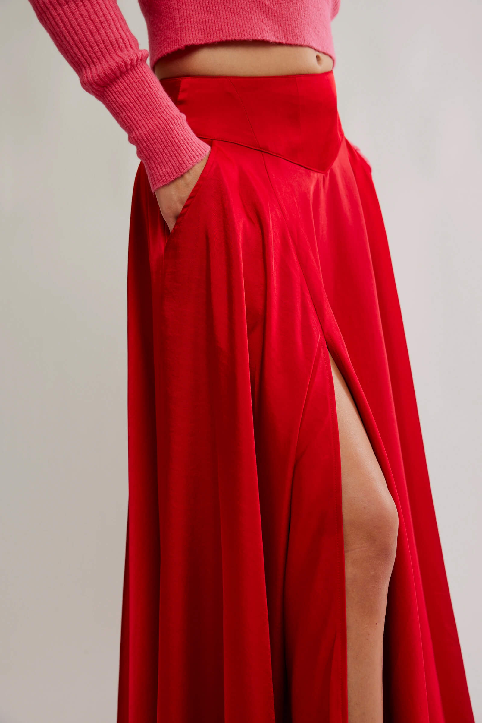 Free People Chilco Maxi Skirt in salsa