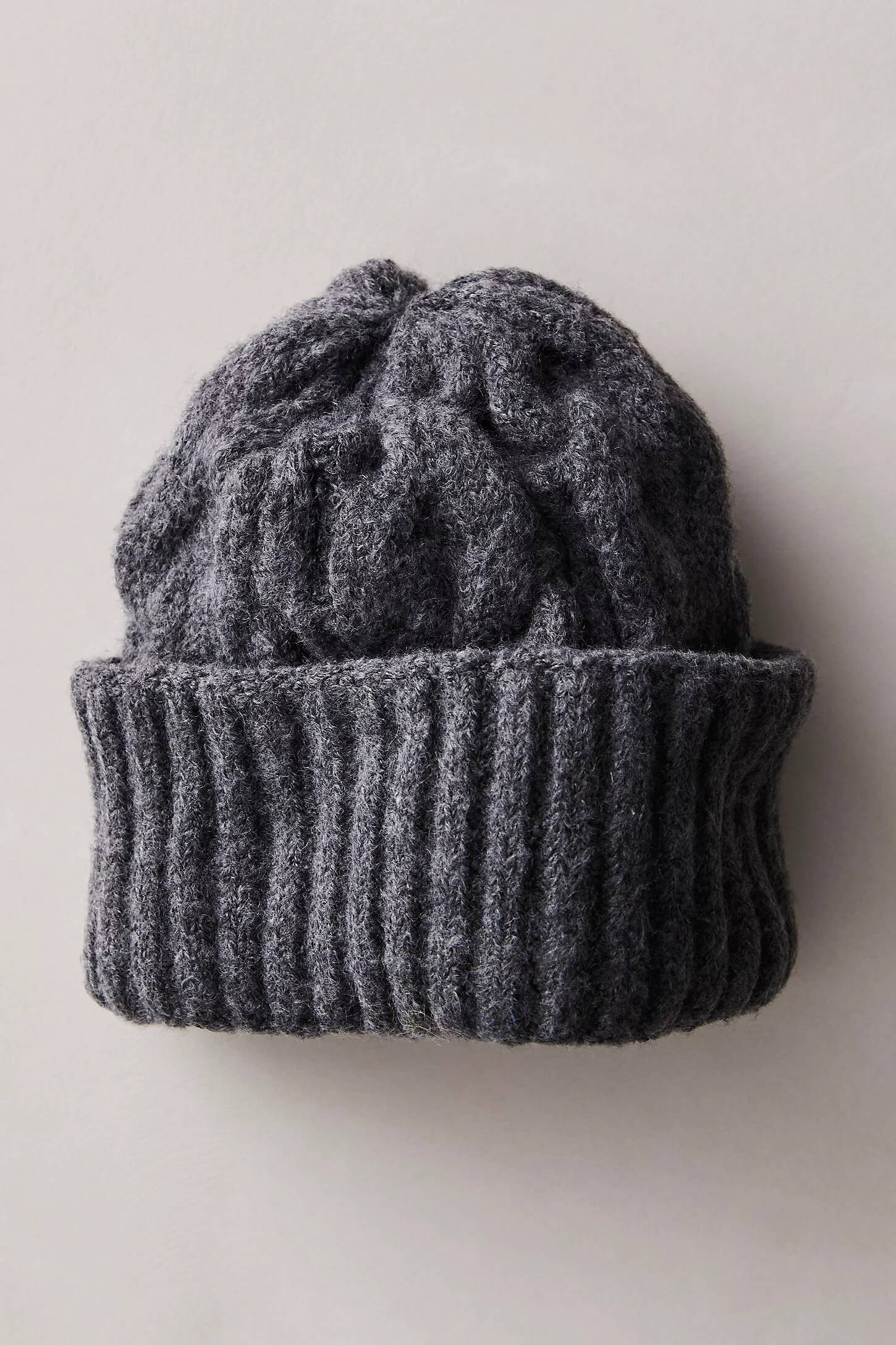 Free People coast line beanie in charcoal