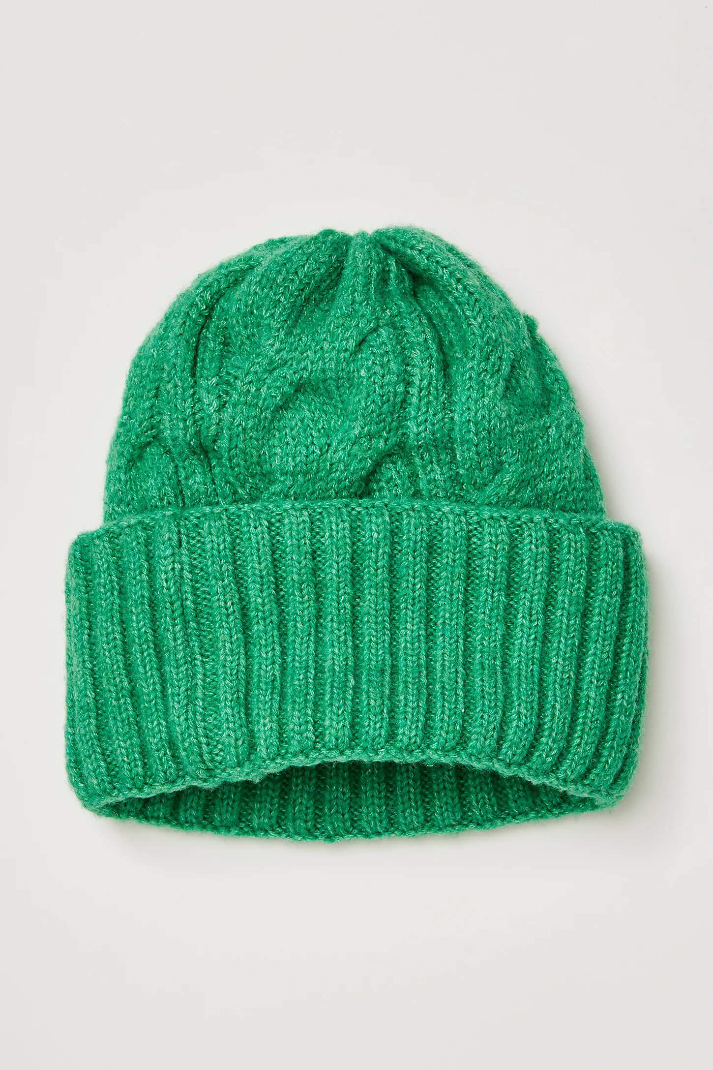 Free People coast line beanie in green