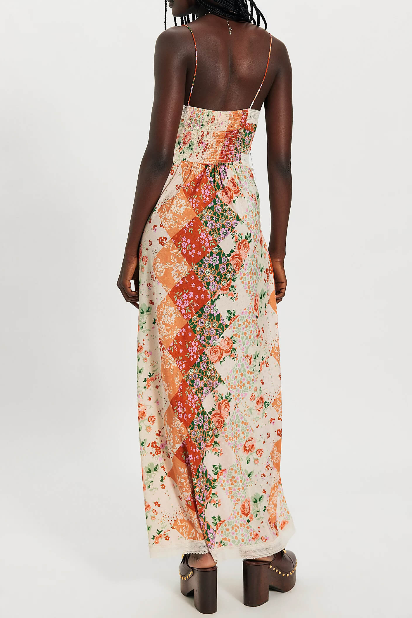Free People Daisy Field Maxi in brown combo