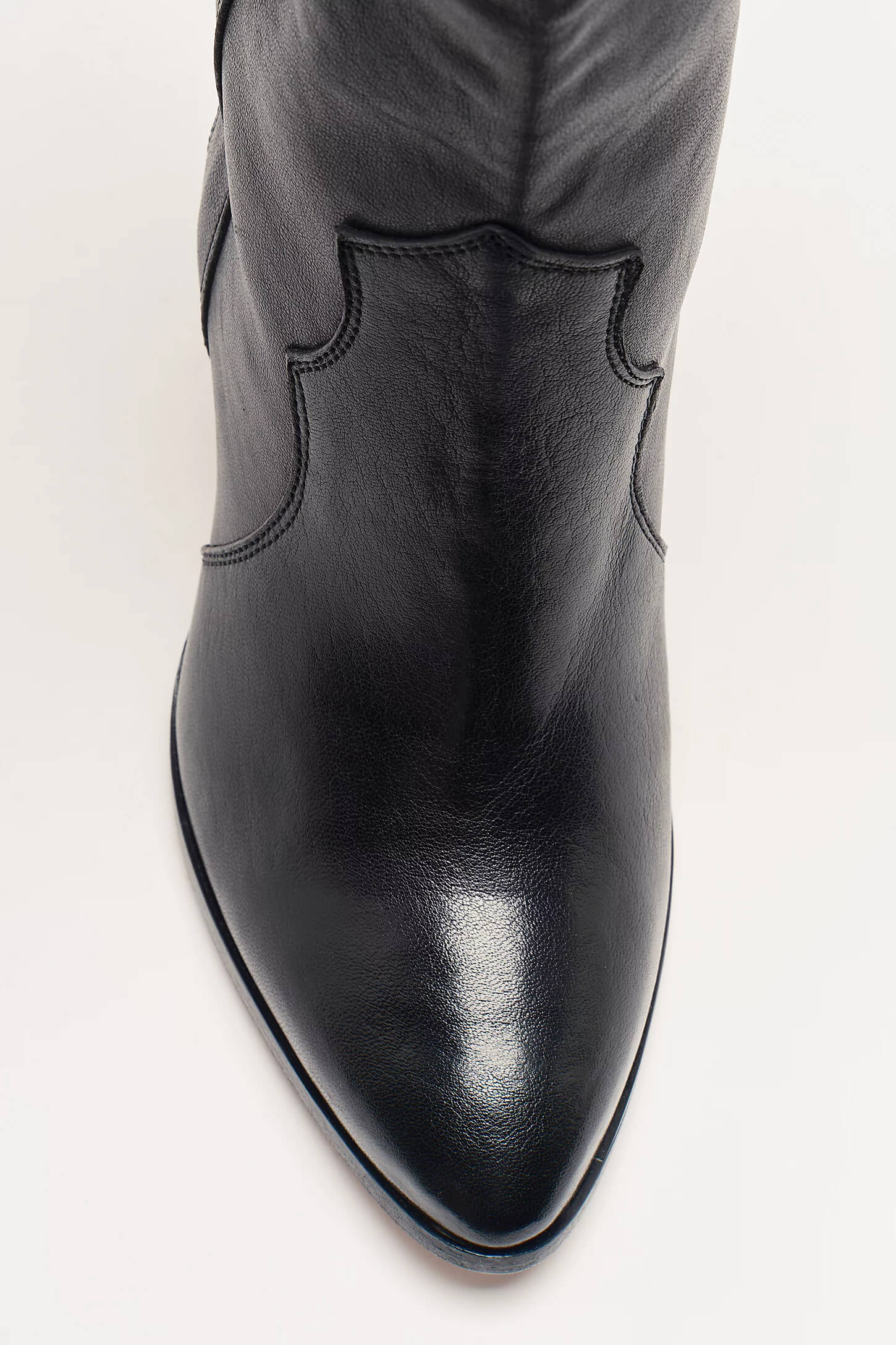 Free People Feather Heel Boot in black leather
