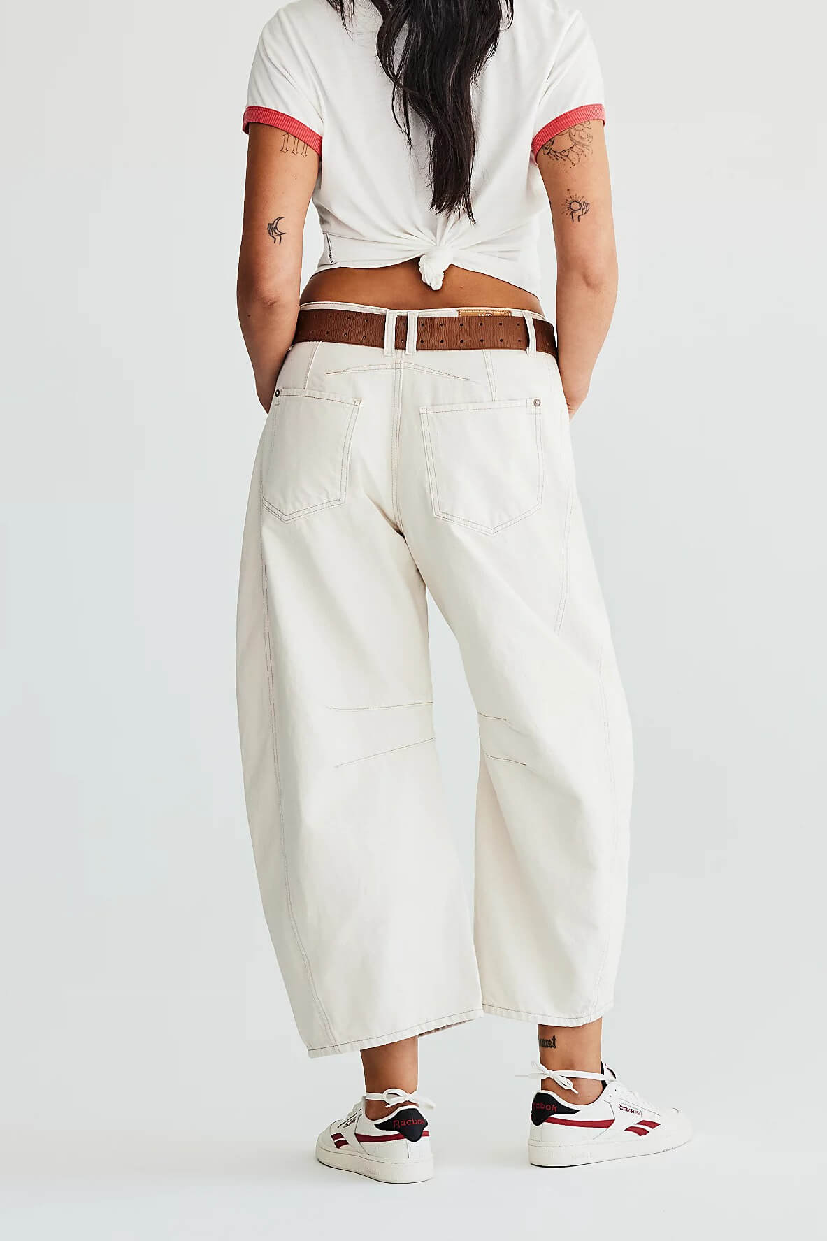 Free People good luck barrel jeans in milk