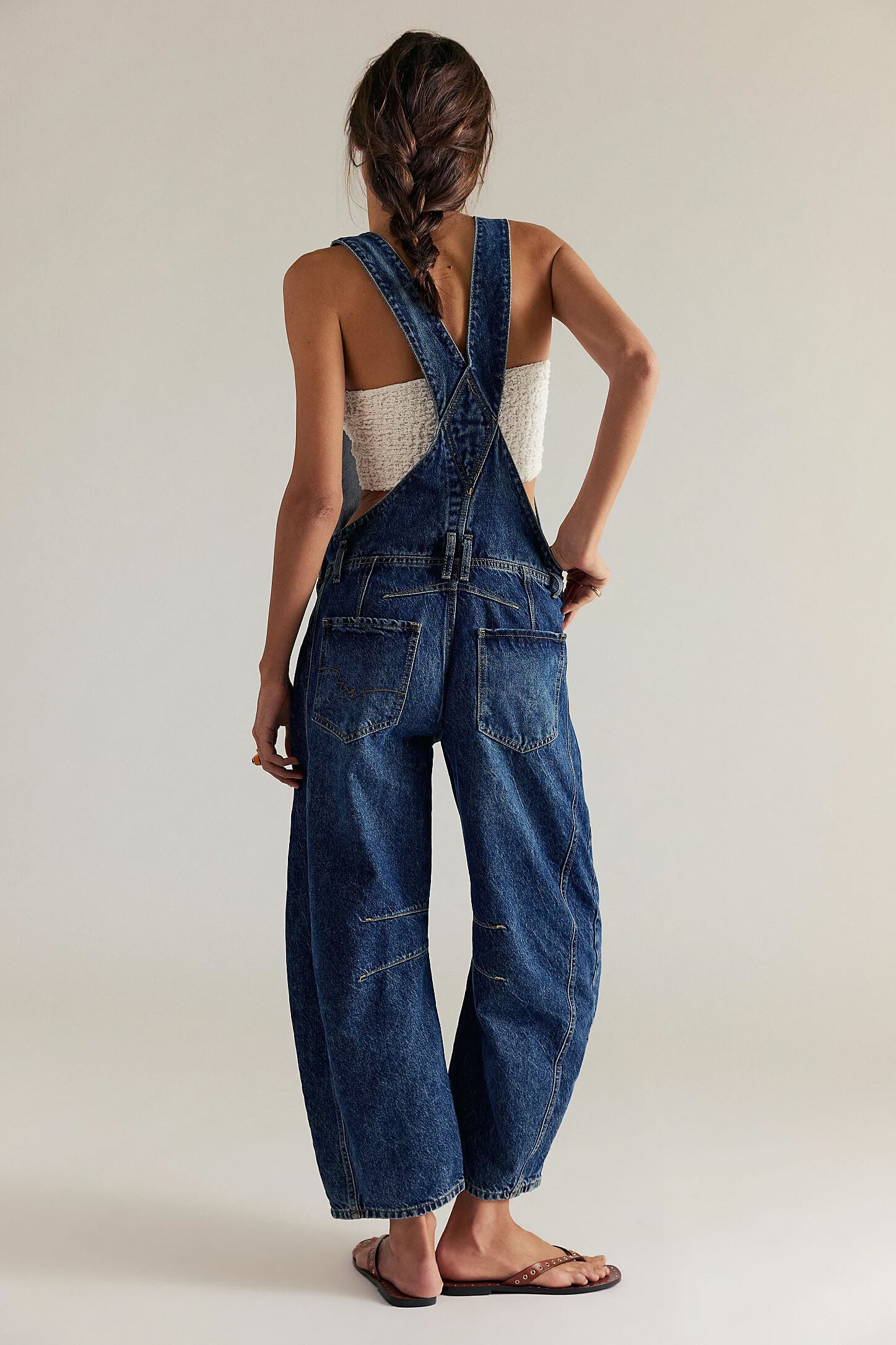 Free People Good Luck Overall in deep end