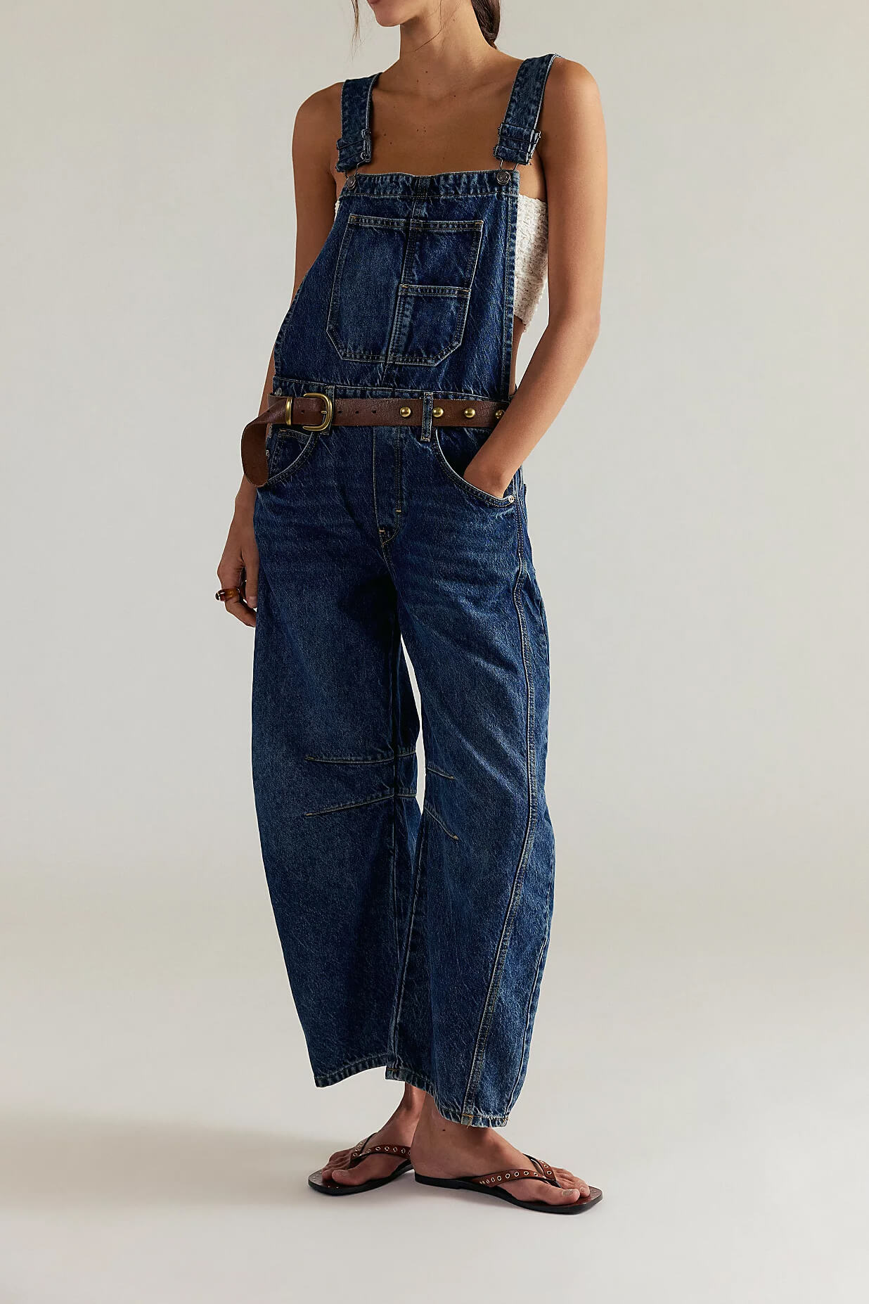 Free People Good Luck Overall in deep end