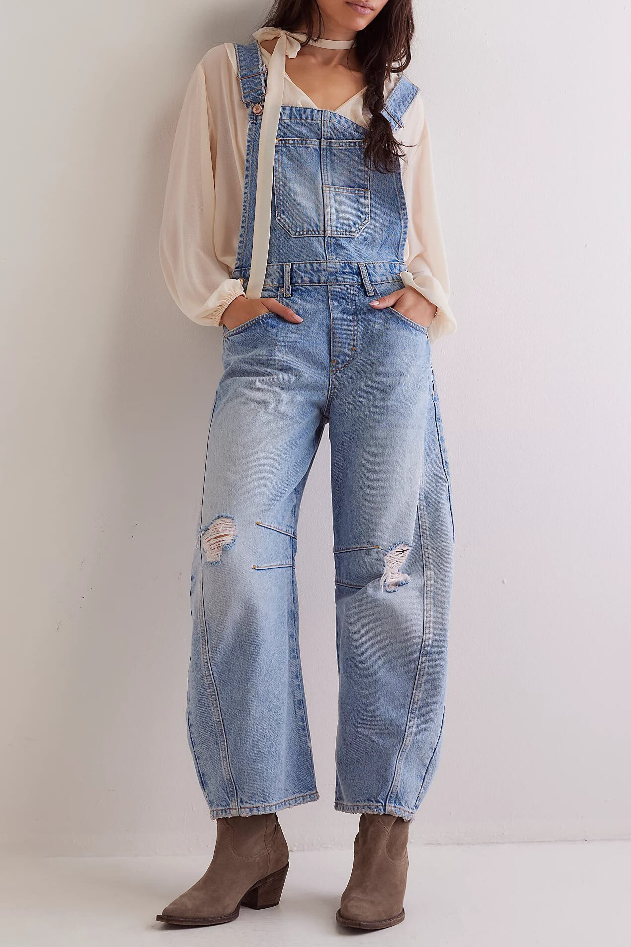 Free People good luck overalls in going steady