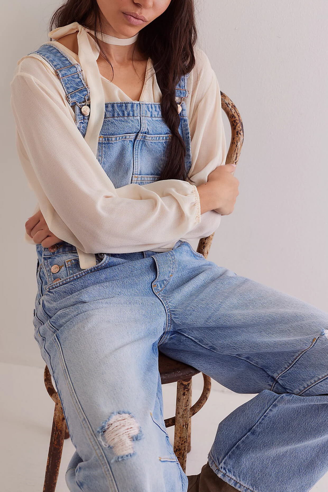 Free People good luck overalls in going steady