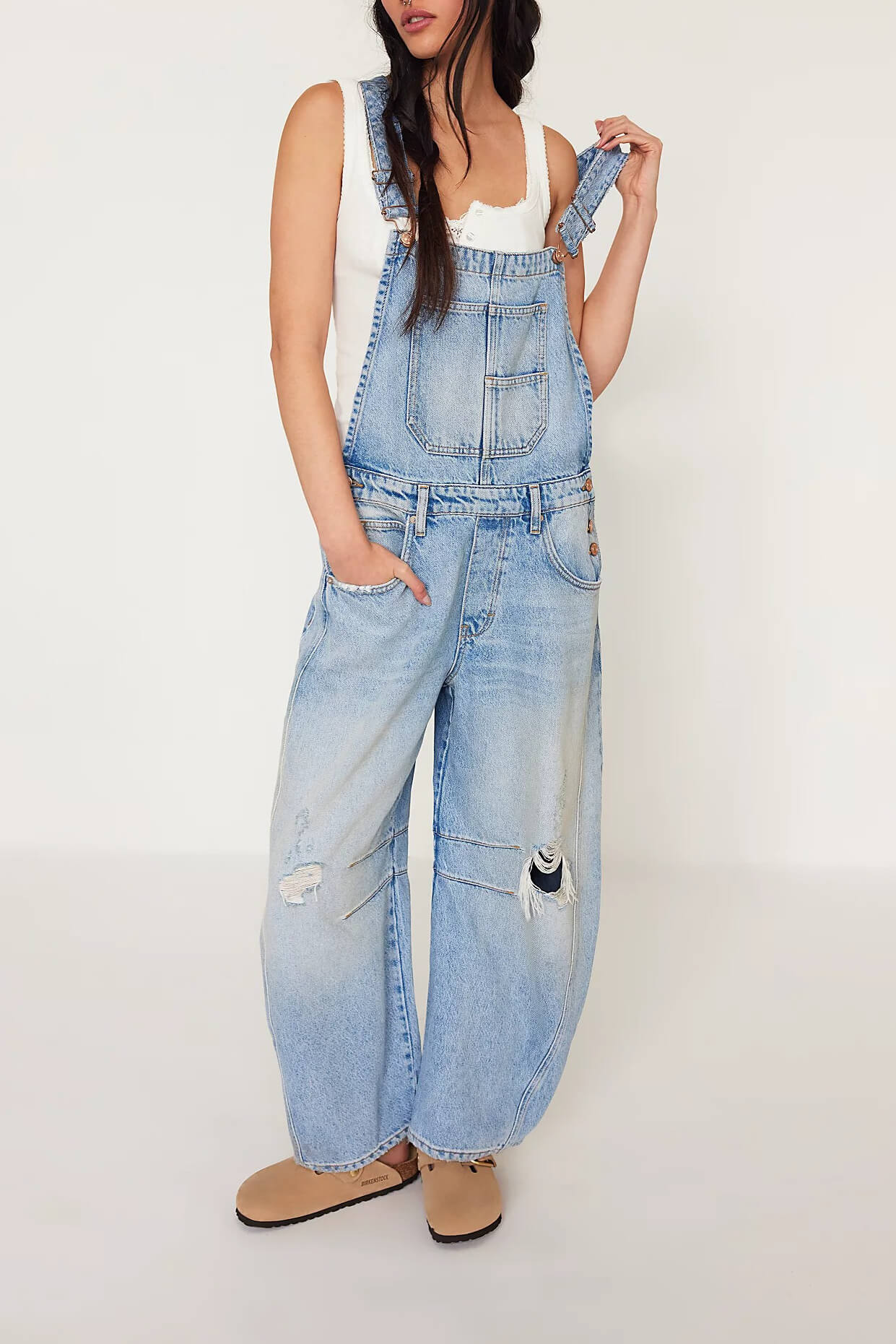 Free People good luck overalls in going steady