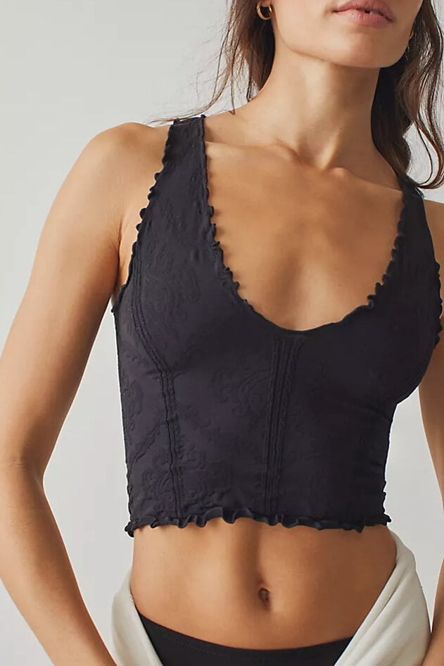 Free People here for you cami in black