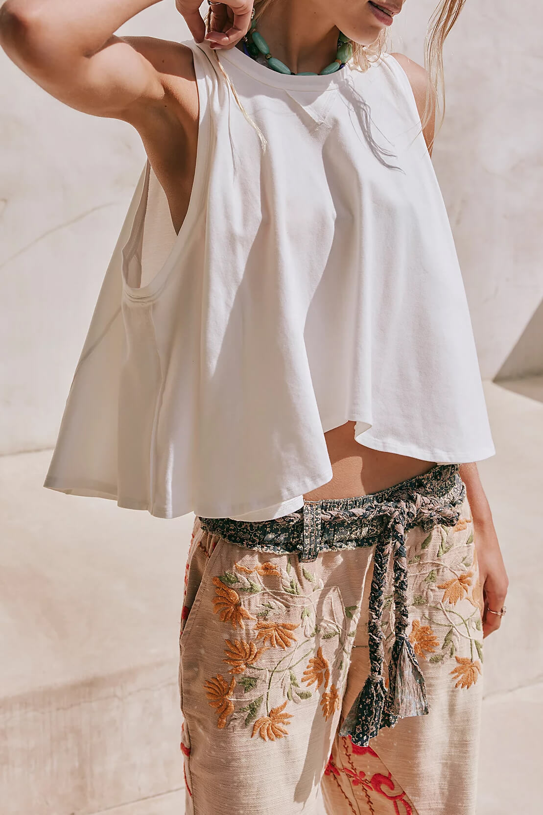 Free People Hialeah Tee in clean ivory