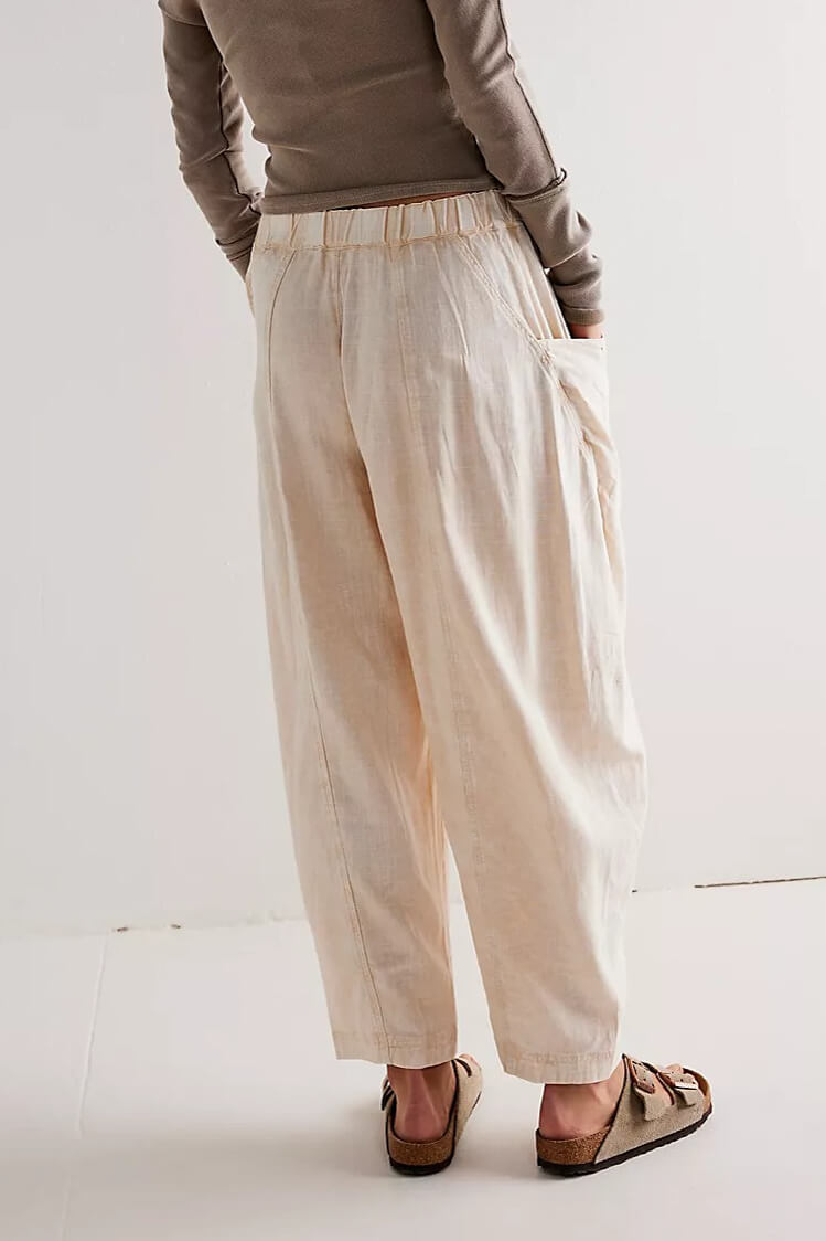 Free People high road pull on barrel pants in birch