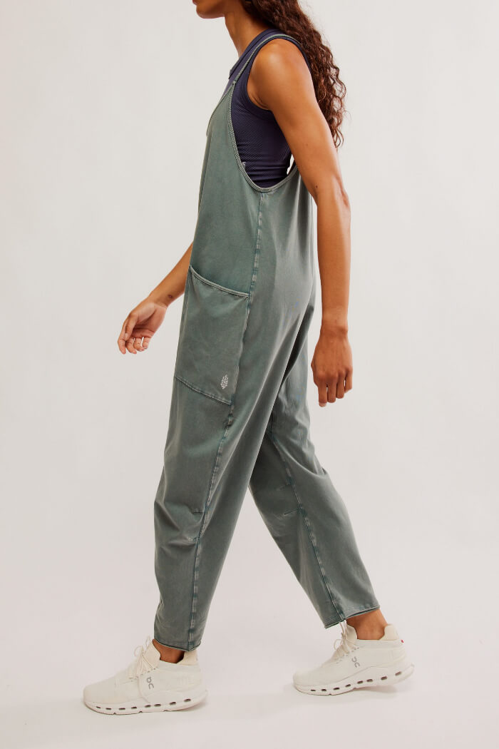 Free People hot shot onesie in midnight jade