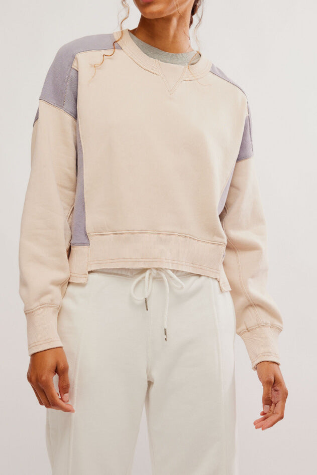 Free People intercept colorblock pullover in homeplate trail blaze