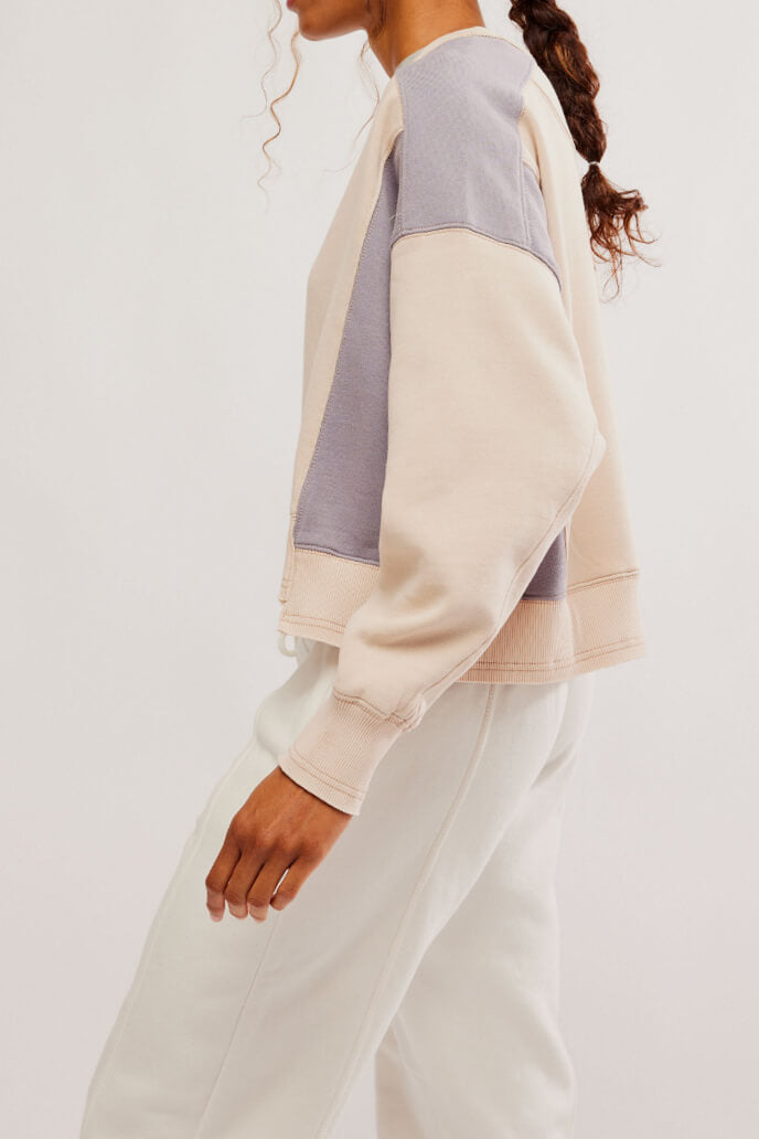 Free People intercept colorblock pullover in homeplate trail blaze