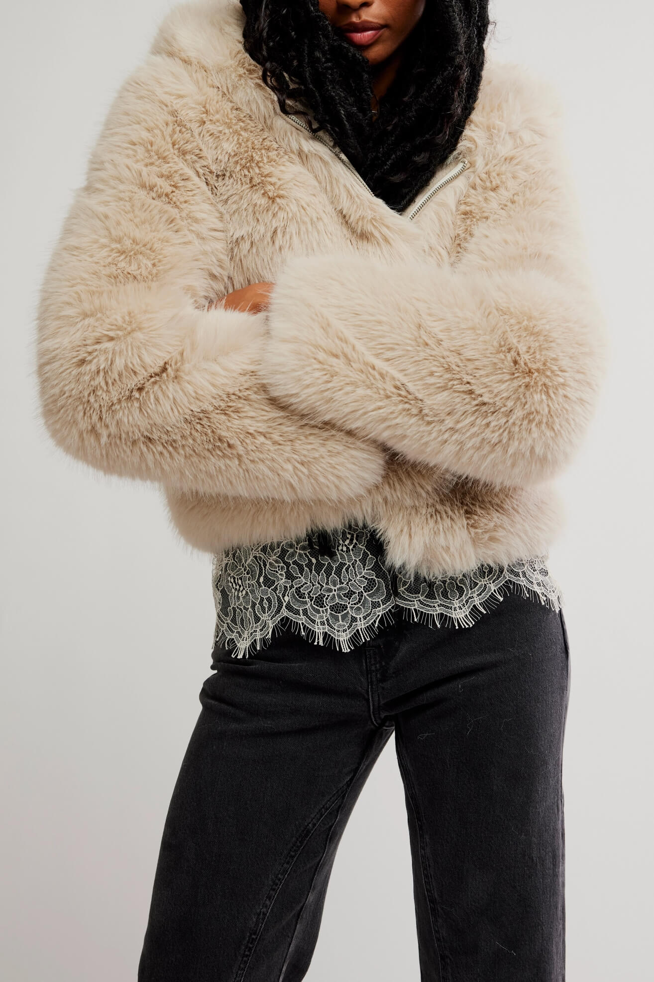 Free people Louder Please Jacket in ivory