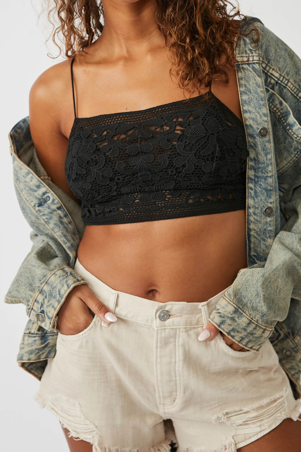 Free People Lyra Bralette in black