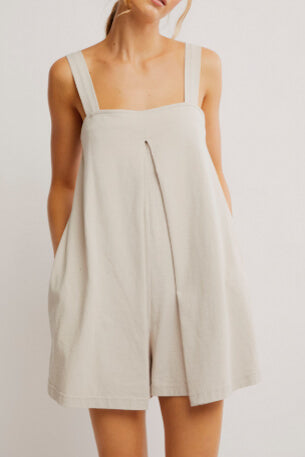 Free People Nichola romper in pumice stone