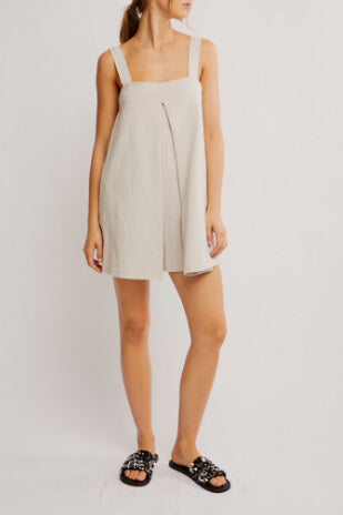 Free People Nichola romper in pumice stone