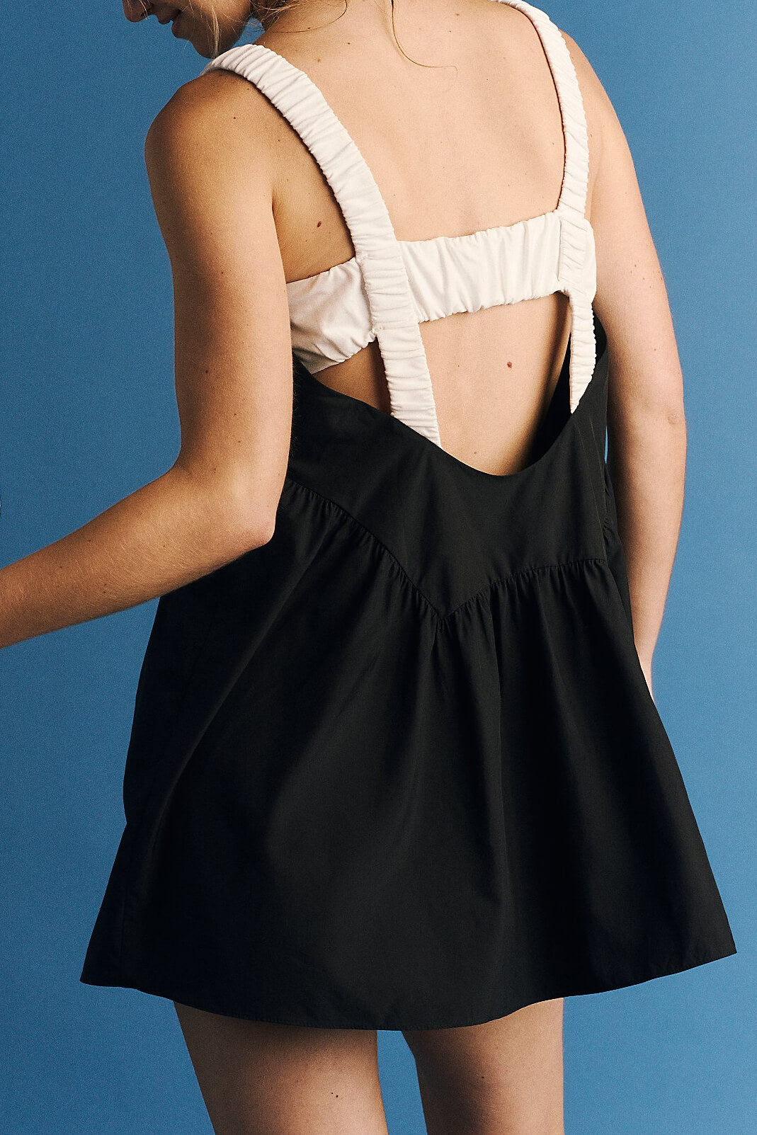 Free People one two punch colorblock set in black and white