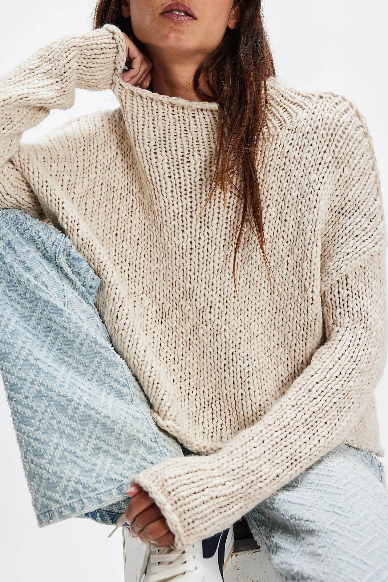 Free People Opal Sweater in tea