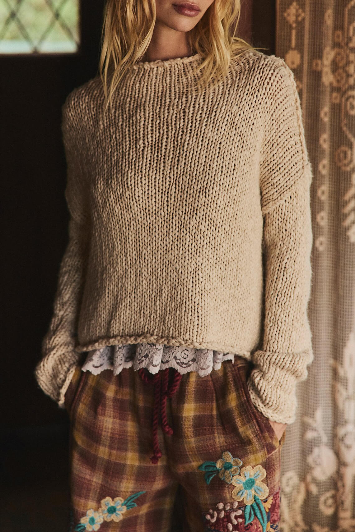 Free People Opal Sweater in tea