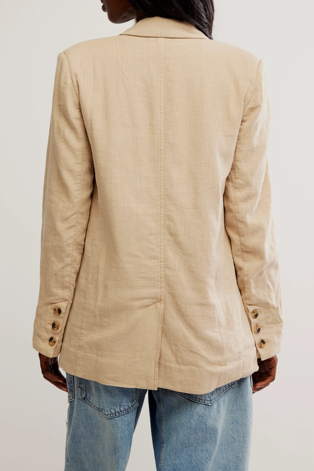 Free People prep school blazer in birch