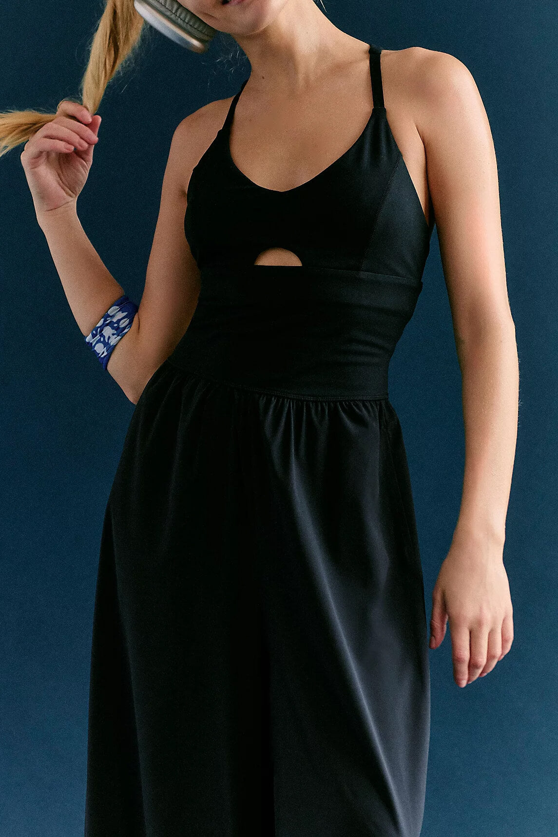 Free People Renewal Waves One Piece in black