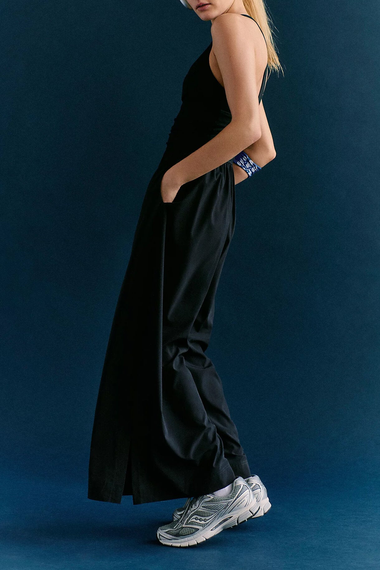 Free People Renewal Waves One Piece in black