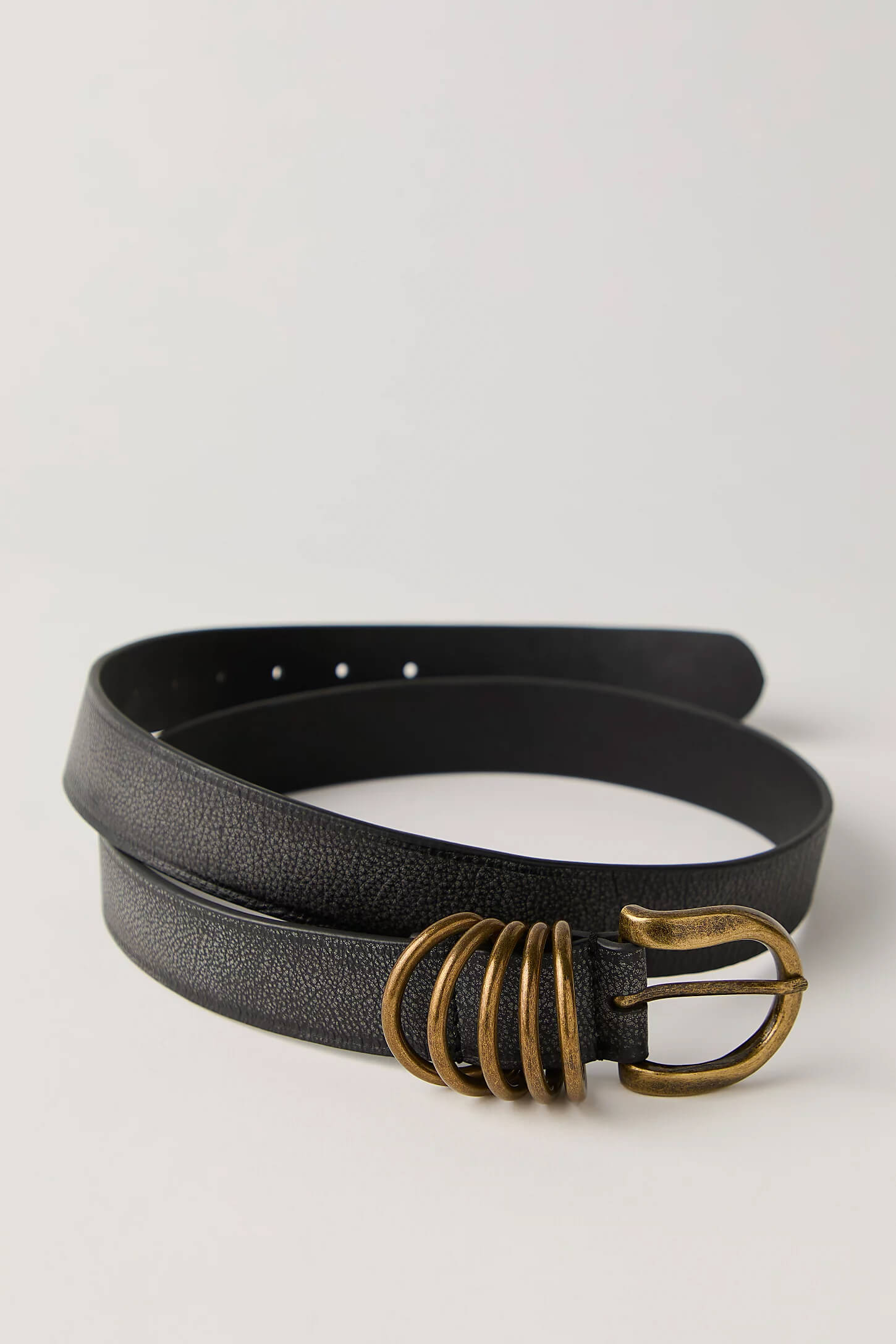 Free People Rori leather belt in black