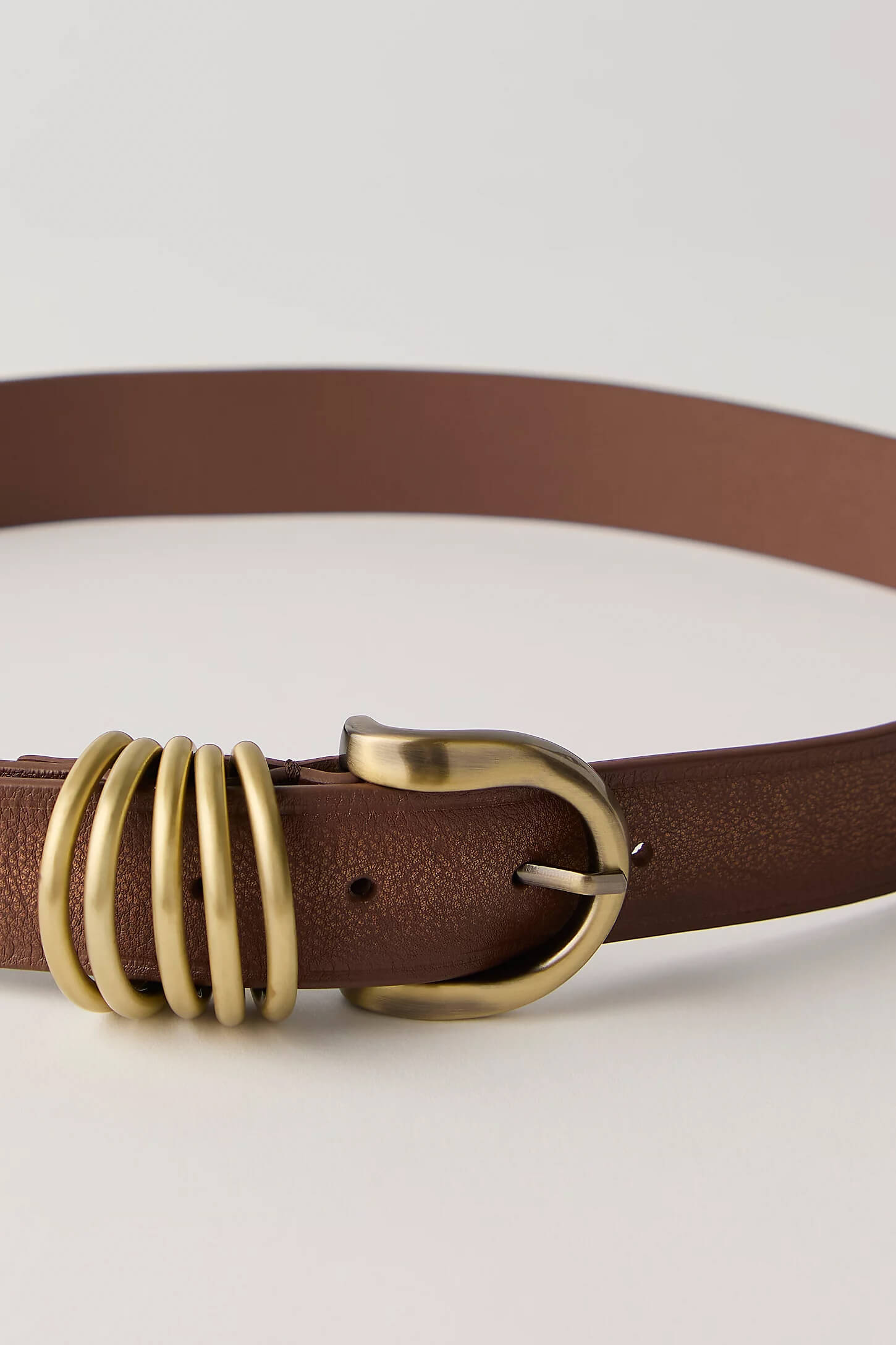 Free People Rori leather belt in cognac