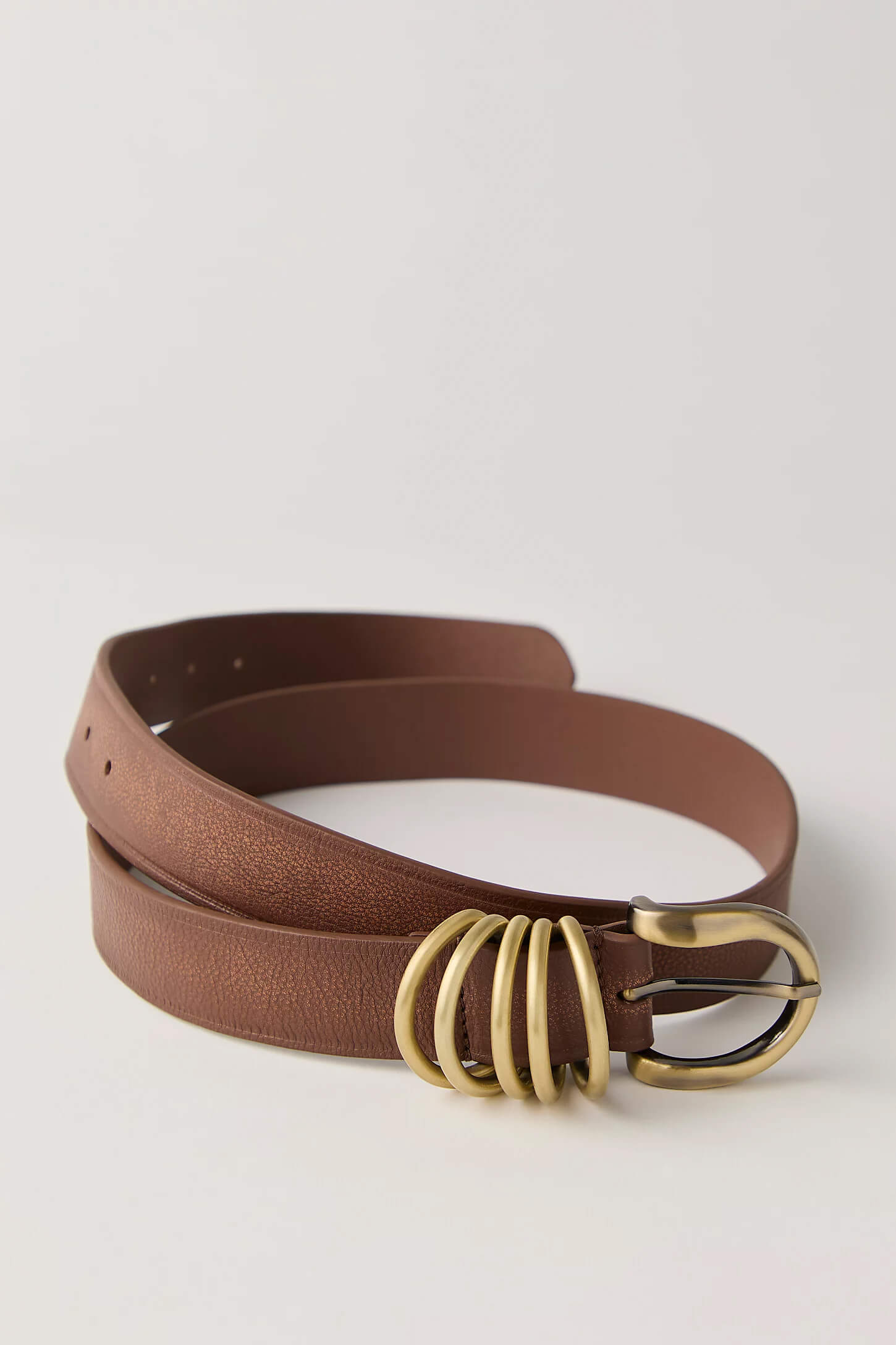 Free People Rori leather belt in cognac