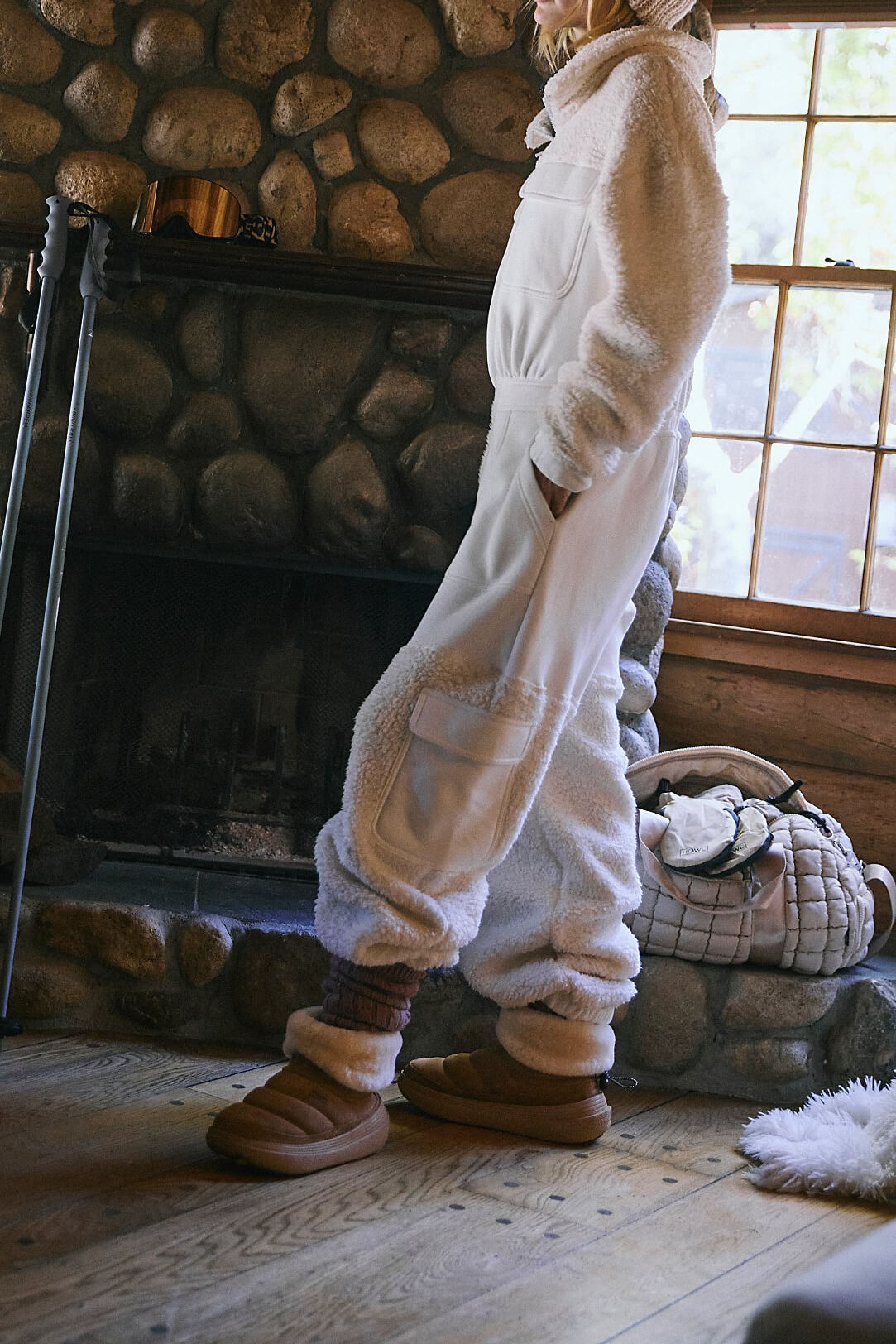 Free People Salopette Coverall in ivory